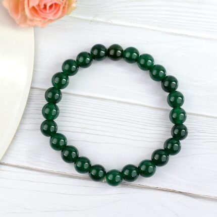 Green Aventurine Healing Crystal Bracelet - 8mm Round Beads - Beaded Bracelet