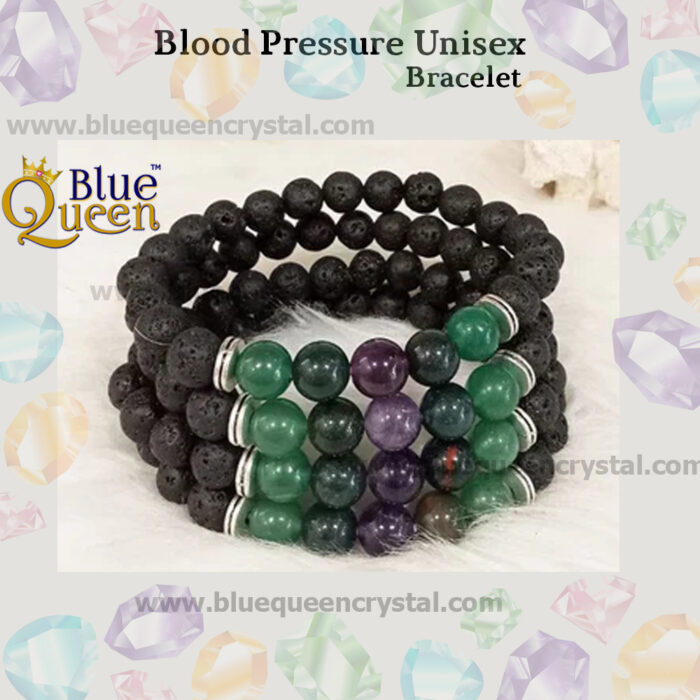 Bluequeen Blood Pressure Unisex Crystal Bracelet