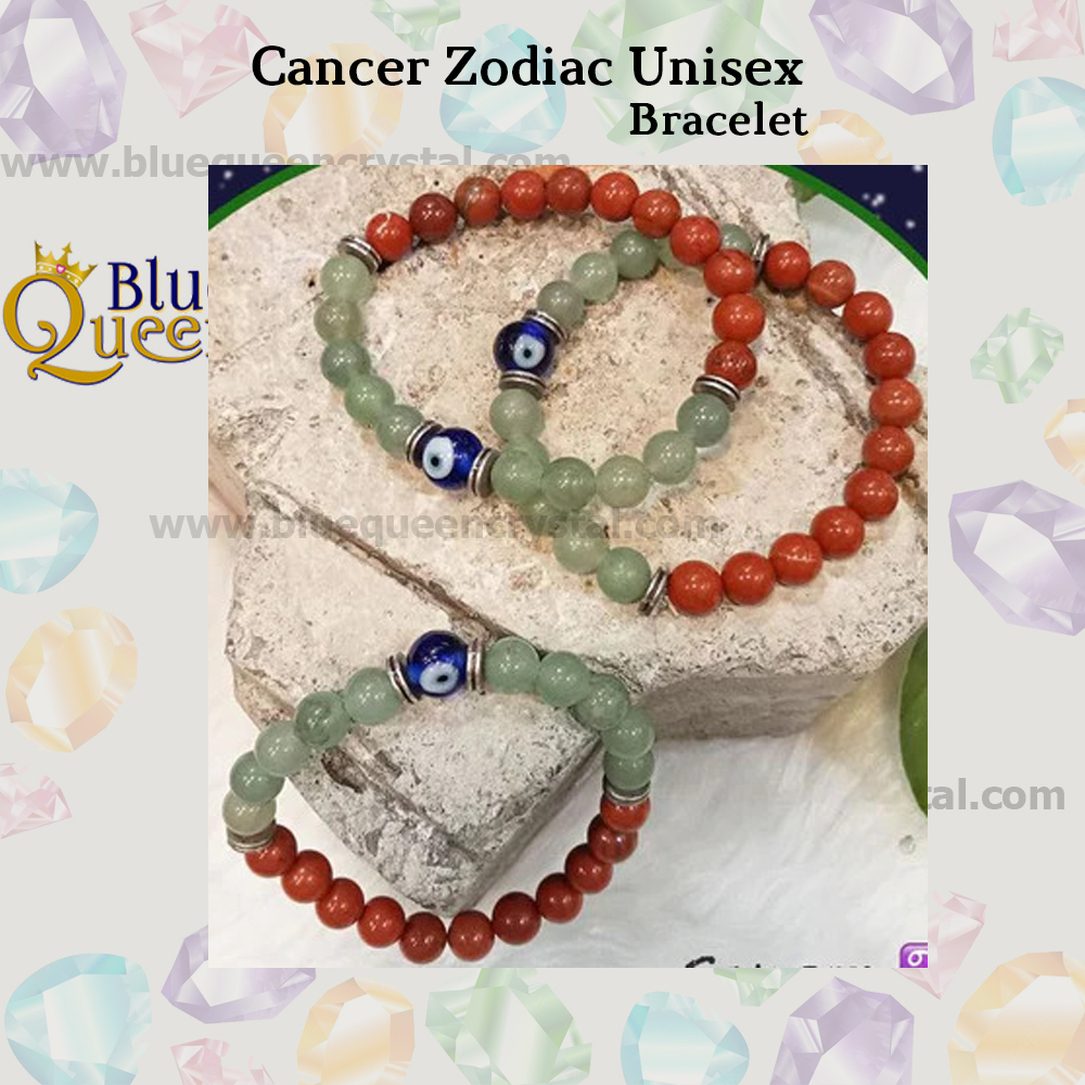 Bluequeen Cancer Zodiac Unisex Crystal Bracelet