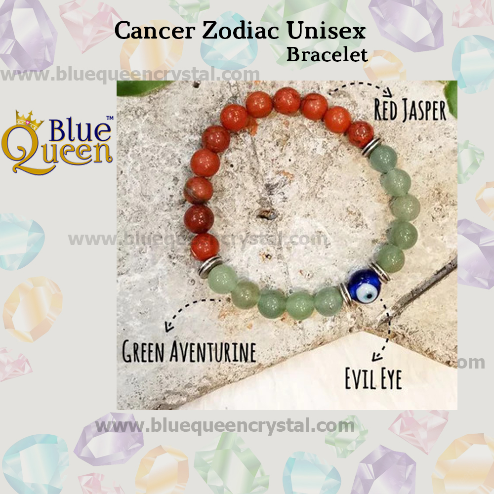 Bluequeen Cancer Zodiac Unisex Crystal Bracelet