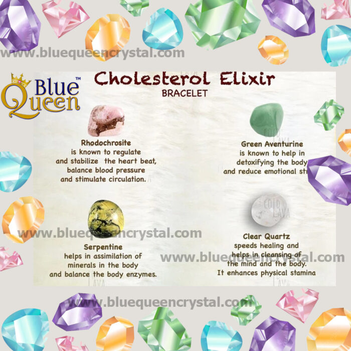 Bluequeen Cholesterol Elixir Unisex Crystal Bracelet