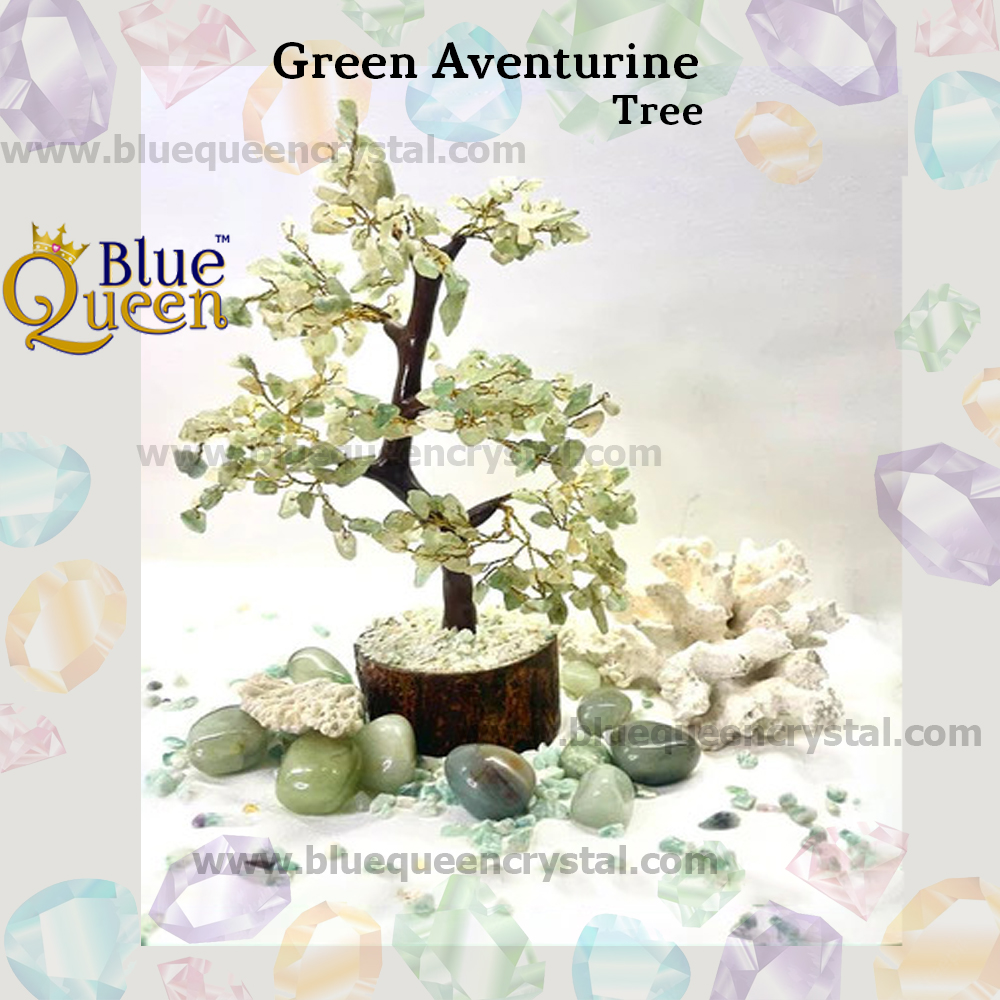 Bluequeen Green Aventurine Crystal Tree