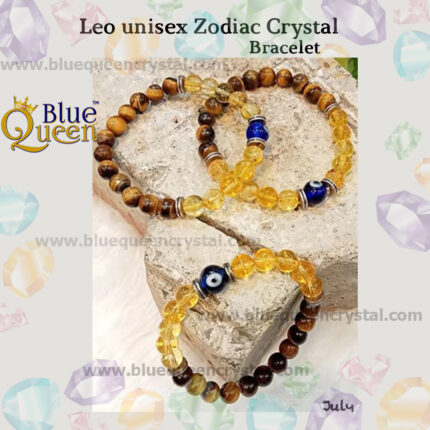 Bluequeen Leo unisex Zodiac Crystal Crystal
