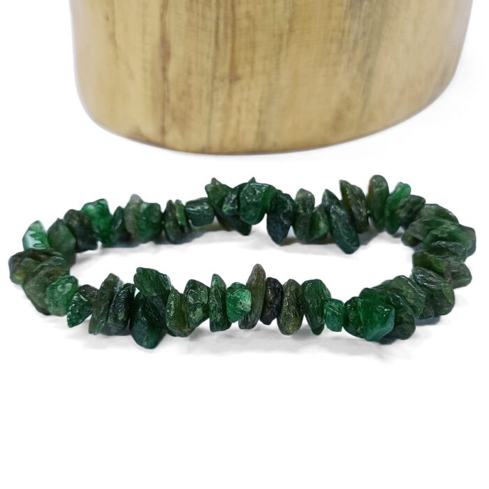 Green Jade Crystal Chips Bracelet 