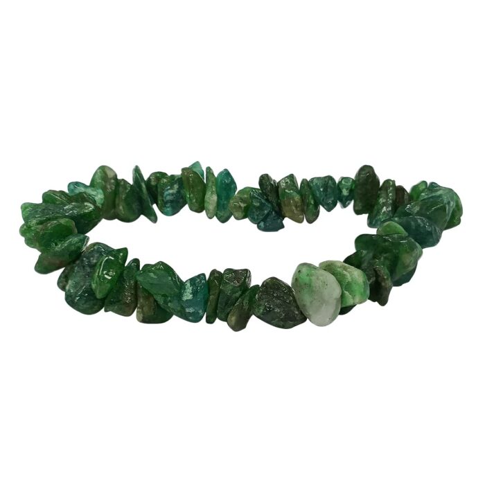 Green Jade Crystal Chips Bracelet 