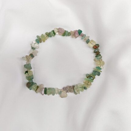 Multi Fluorite Crystal Chips Bracelet