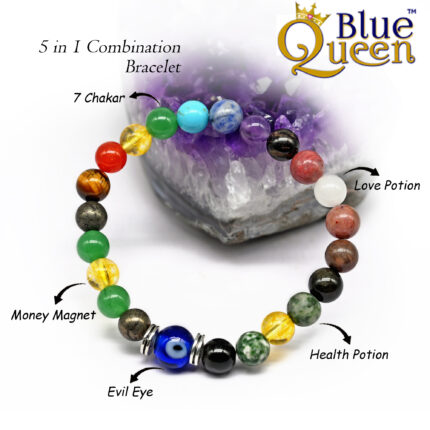 Natural Crystal Bracelet 5 In 1 | Combination Bracelet