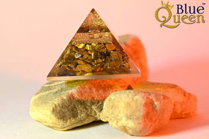 Tiger Eye Crystal Pyramid (Clarity & Focus)