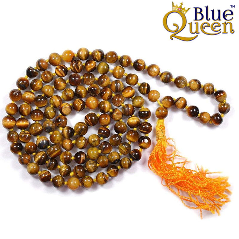 TIGER EYE MALA - ORIGINAL STONE 8mm