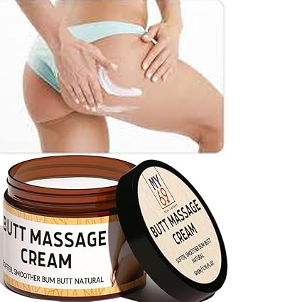 BlueQueen Butt Enhancement Cream, Hip Lift Up Cream for Bigger Buttock, Firming & Tightening Cream for Butt Shaping and More Elastic, Gentle & Moisturizing Butt Cream for Bigger Butt - 1.76floz