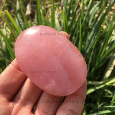 Rose Quartz Palm Stone