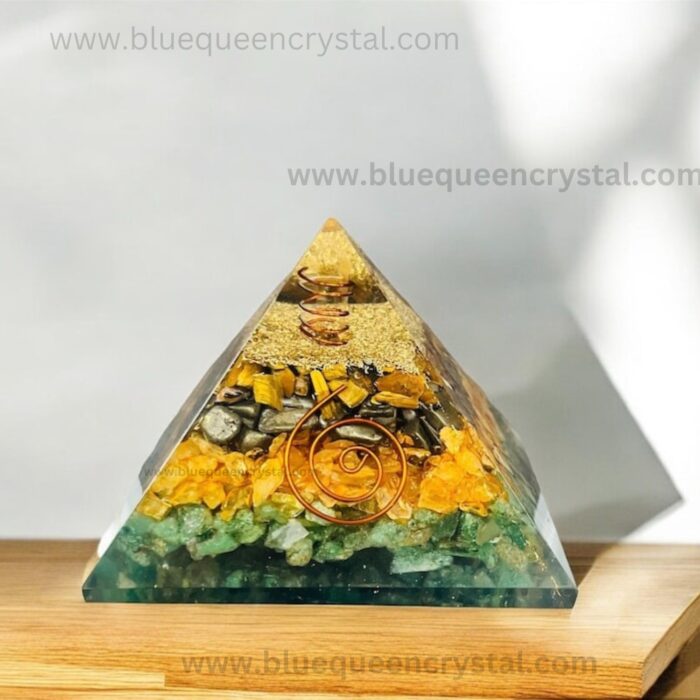 buy Clear Quartz Green Jade, Tiger Eye, and Citrine wholesale pyramid online