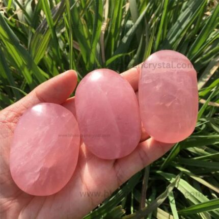 Rose Quartz Palm Stone