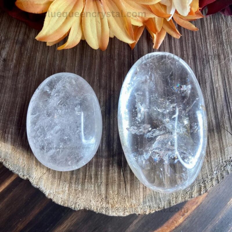 Clear Quartz Palm Stone