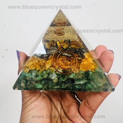 buy Clear Quartz Green Jade, Tiger Eye, and Citrine wholesale pyramid online