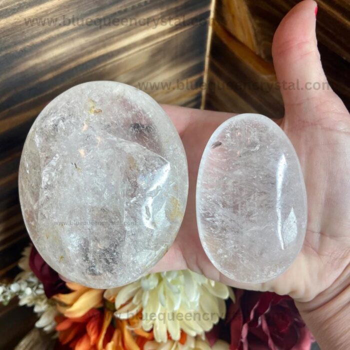 Clear Quartz Palm Stone