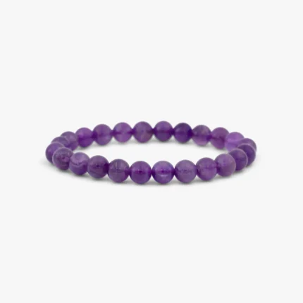 Amethyst Beads Bracelet – 8 MM