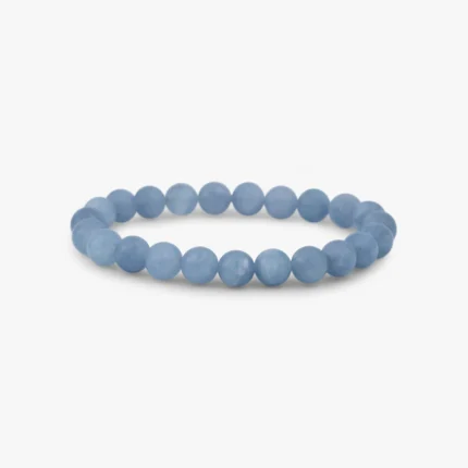 Aquamarine Beads Bracelet – 8 MM