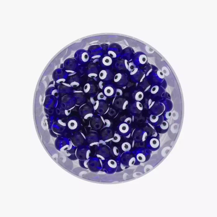 Evil Eye 8mm Beads for Jewelry Making