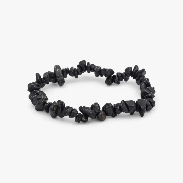 Black Tourmaline Chips Bracelet – 8 MM