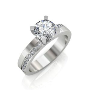 Elegant Classic Solitaire Diamond Ring